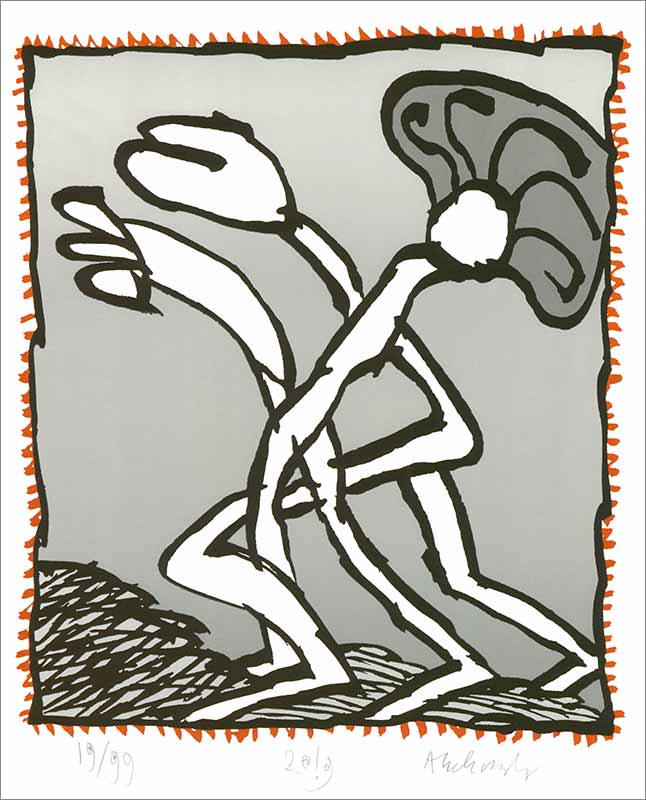 Pierre Alechinsky - Griserie à minuit 4