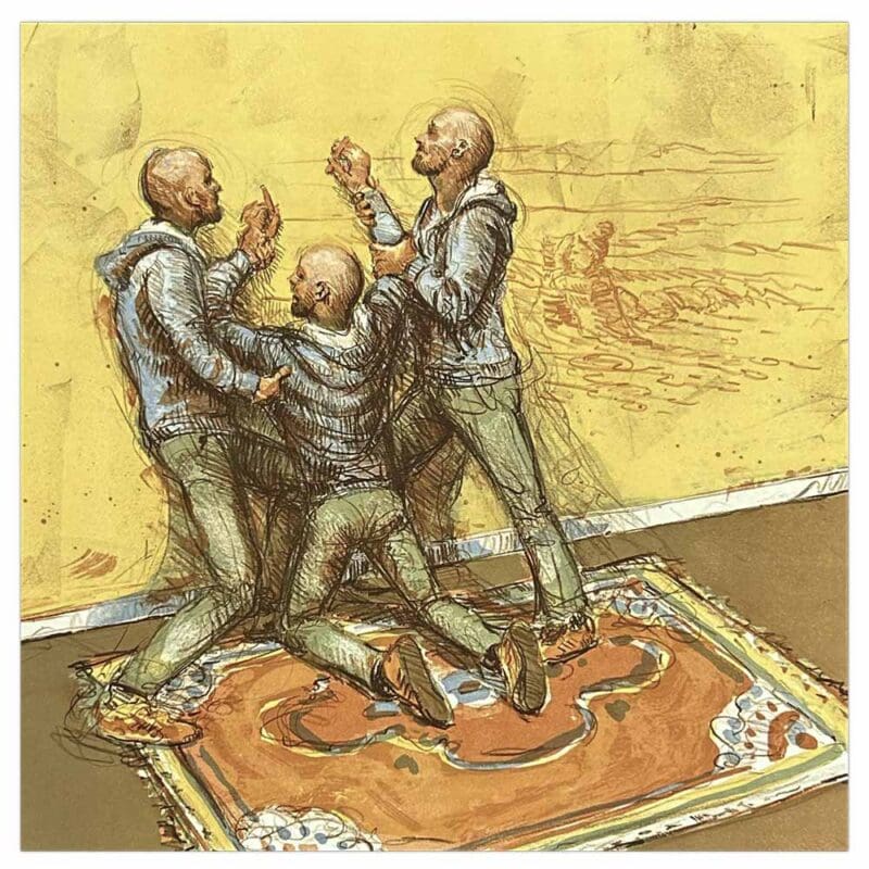 Litografi af Jacob Rantzau trykt hos Atelier Clot